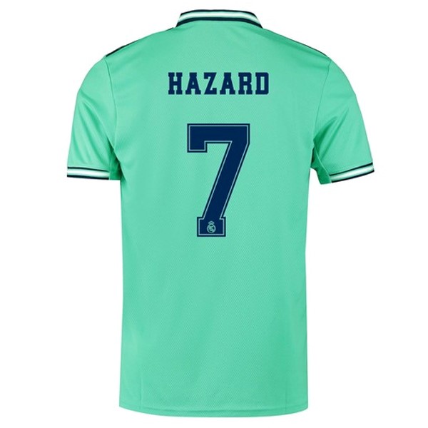 Camiseta Real Madrid NO.7 Hazard 3ª 2019-2020 Verde